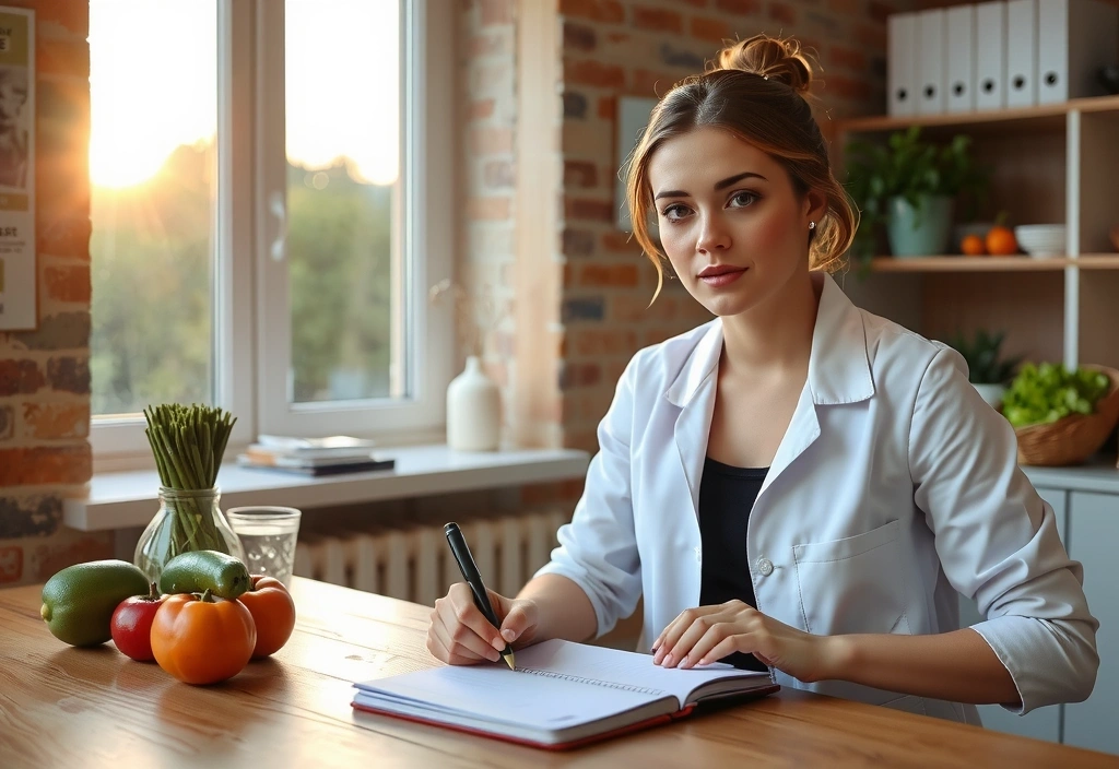 Ernährungsberaterin bei der Arbeit